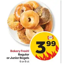Weis Markets Regular or Junior Bagels offer