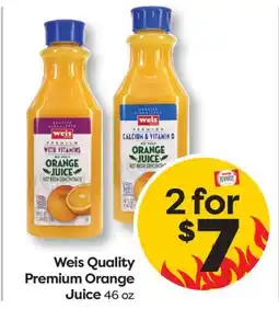 Weis Markets Weis Quality Premium Orange Juice offer