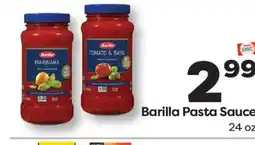 Weis Markets Barilla Pasta Sauce offer