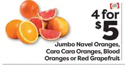 Weis Markets Jumbo Navel Oranges, Cara Cara Oranges, Blood Oranges or Red Grapefruit offer