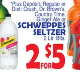 Bravo Supermarkets SCHWEPPES SELTZER offer