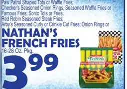 Bravo Supermarkets NATHAN'S FRENCH FRIES offer