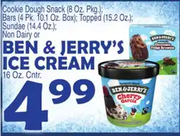 Bravo Supermarkets BEN & JERRY'S ICE CREAM, 16 Oz. Cntr offer