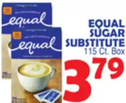 Bravo Supermarkets EQUAL SUGAR SUBSTITUTE offer