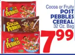 Bravo Supermarkets POST PEBBLES CEREAL offer