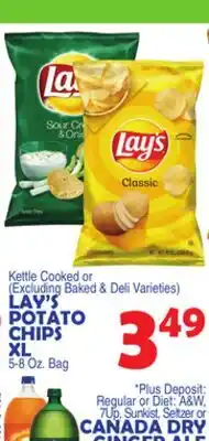 Bravo Supermarkets LAY'S POTATO CHIPS XL offer