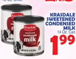 Bravo Supermarkets KRASDALE SWEETENED CONDENSED MILK offer