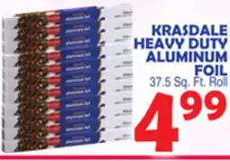 Bravo Supermarkets KRASDALE HEAVY DUTY ALUMINUM FOIL offer