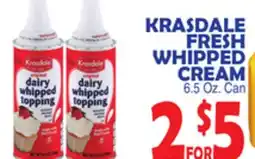 Bravo Supermarkets KRASDALE FRESH WHIPPED CREAM offer