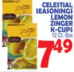 Bravo Supermarkets CELESTIAL SEASONINGS LEMON ZINGER K-CUPS offer
