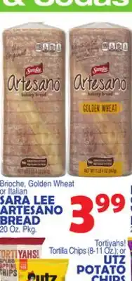 Bravo Supermarkets SARA LEE ARTESANO BREAD offer