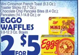 Bravo Supermarkets EGGO WAFFLES, 9.8-12.3 Oz. Boxes offer