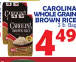 Bravo Supermarkets CAROLINA WHOLE GRAIN BROWN RICE offer