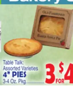 Bravo Supermarkets 4 PIES offer