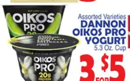 Bravo Supermarkets DANNON OIKOS PRO YOGURT offer