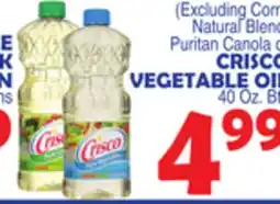 Bravo Supermarkets CRISCO VEGETABLE OIL offer