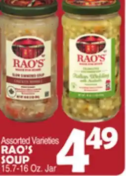 Bravo Supermarkets RAO'S SOUP offer