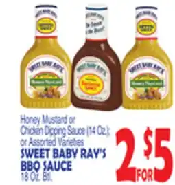 Bravo Supermarkets SWEET BABY RAY'S BBQ SAUCE offer