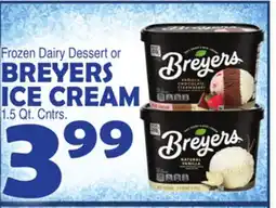 Bravo Supermarkets BREYERS ICE CREAM offer