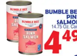 Bravo Supermarkets BUMBLE BEE PINK SALMON offer