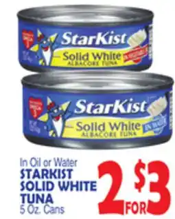 Bravo Supermarkets STARKIST SOLID WHITE TUNA offer