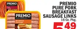Bravo Supermarkets PREMIO PURE PORK BREAKFAST SAUSAGE LINKS offer
