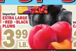 Bravo Supermarkets RED • BLACK PLUMS offer