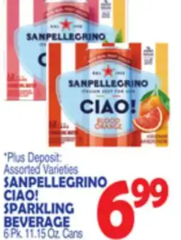 Bravo Supermarkets SANPELLEGRINO CIAO! SPARKLING BEVERAGE offer