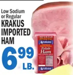 Bravo Supermarkets KRAKUS IMPORTED HAM offer