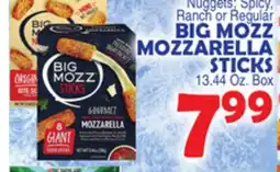 Bravo Supermarkets BIG MOZZ MOZZARELLA STICKS offer