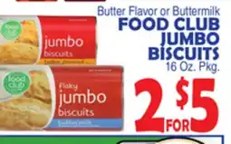 Bravo Supermarkets FOOD CLUB JUMBO BISCUITS offer