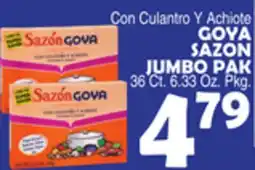 Bravo Supermarkets GOYA SAZON JUMBO PAK offer
