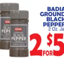 Bravo Supermarkets BADIA GROUND BLACK PEPPER offer