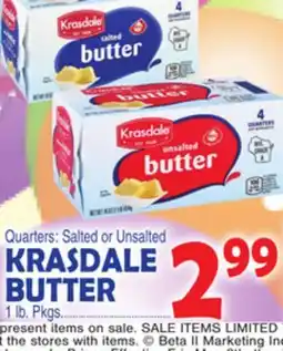 Bravo Supermarkets KRASDALE BUTTER offer