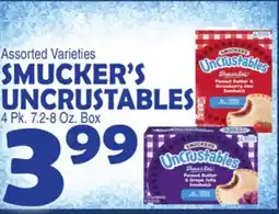 Bravo Supermarkets SMUCKER'S UNCRUSTABLES offer