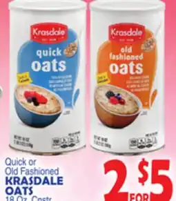 Bravo Supermarkets KRASDALE OATS offer