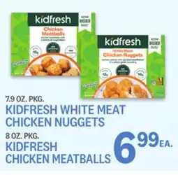 Kings Food Markets 7.9 OZ. PKG. KIDFRESH WHITE MEAT CHICKEN NUGGETS 8 OZ. PKG. KIDFRESH CHICKEN MEATBALLS offer