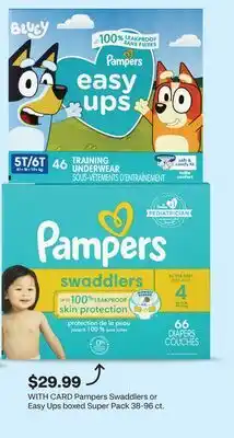 CVS Pampers Swaddlers or Easy Ups boxed Super Pack 38-96 ct offer