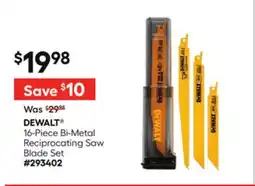 Lowe's 16-Piece Bi-Metal Reciprocating Saw Blade Set offer