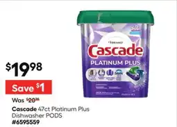 Lowe's 47ct Platinum Plus Dishwasher PODS offer