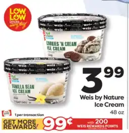 Weis Markets Weis by Nature Ice Cream offer