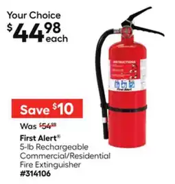 Lowe's 5-lb Rechargeable Commercial/Residential Fire Extinguisher offer