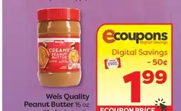 Weis Markets Weis Quality Peanut Butter offer