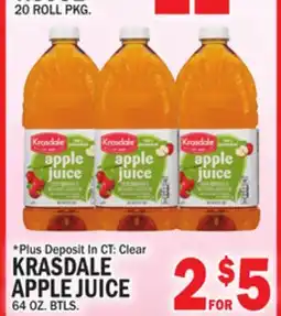 C Town KRASDALE APPLE JUICE offer