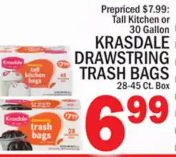 C Town KRASDALE DRAWSTRING TRASH BAGS offer