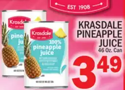 C Town KRASDALE PINEAPPLE JUICE offer