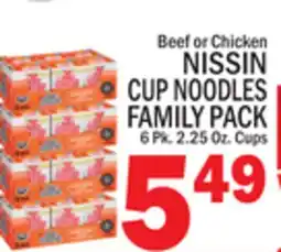 C Town NISSIN CUP NOODLES FAMILY PACK offer