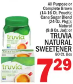 C Town TRUVIA NATURAL SWEETENER 80 Ct. Box offer
