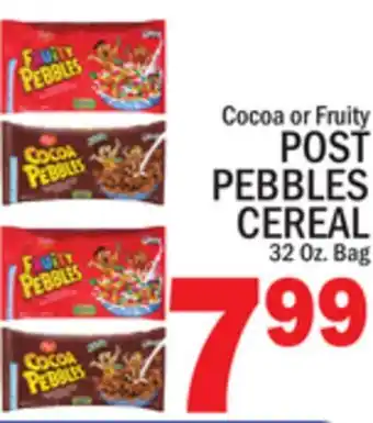 C Town POST PEBBLES CEREAL offer