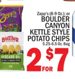 C Town BOULDER CANYON KETTLE STYLE POTATO CHIPS 5.25-6.5 Oz. Bag offer